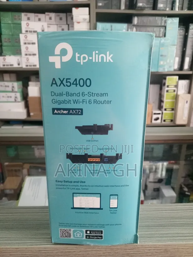 Tp-Link Archer Ax72 Ax5400 Dual-Band Gigabit Wi-Fi 6 Router 3