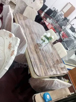 Marble Dining Room Set Available for Sale