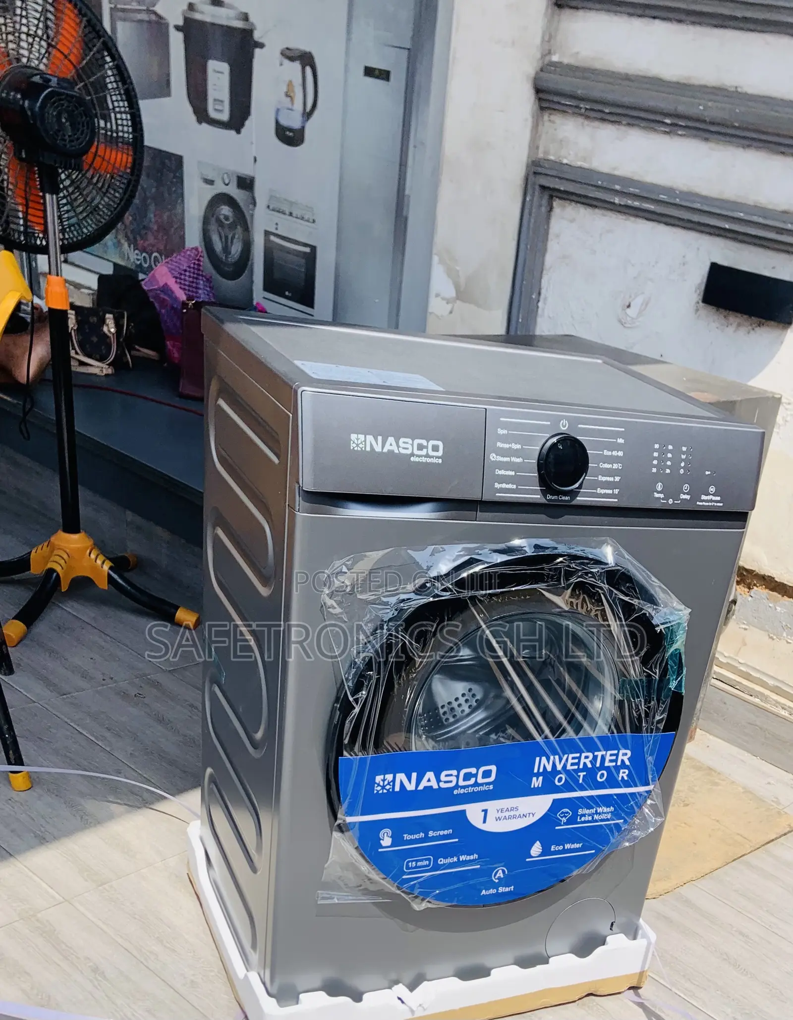 Available Nasco Inverter 8kg Front Load Fullauto Washer