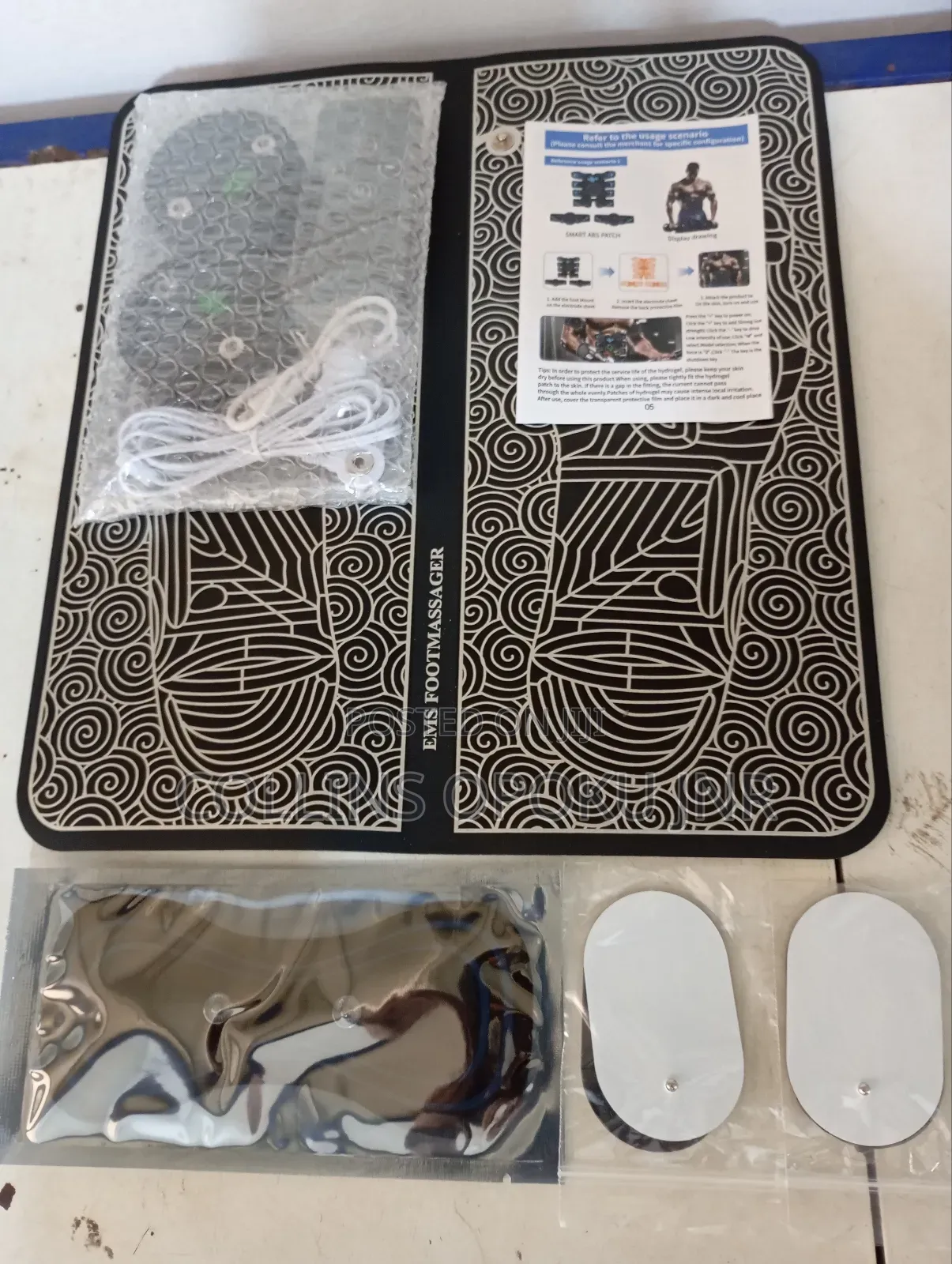 EMS Foot Massager With Body Patches Neck Massager Combo