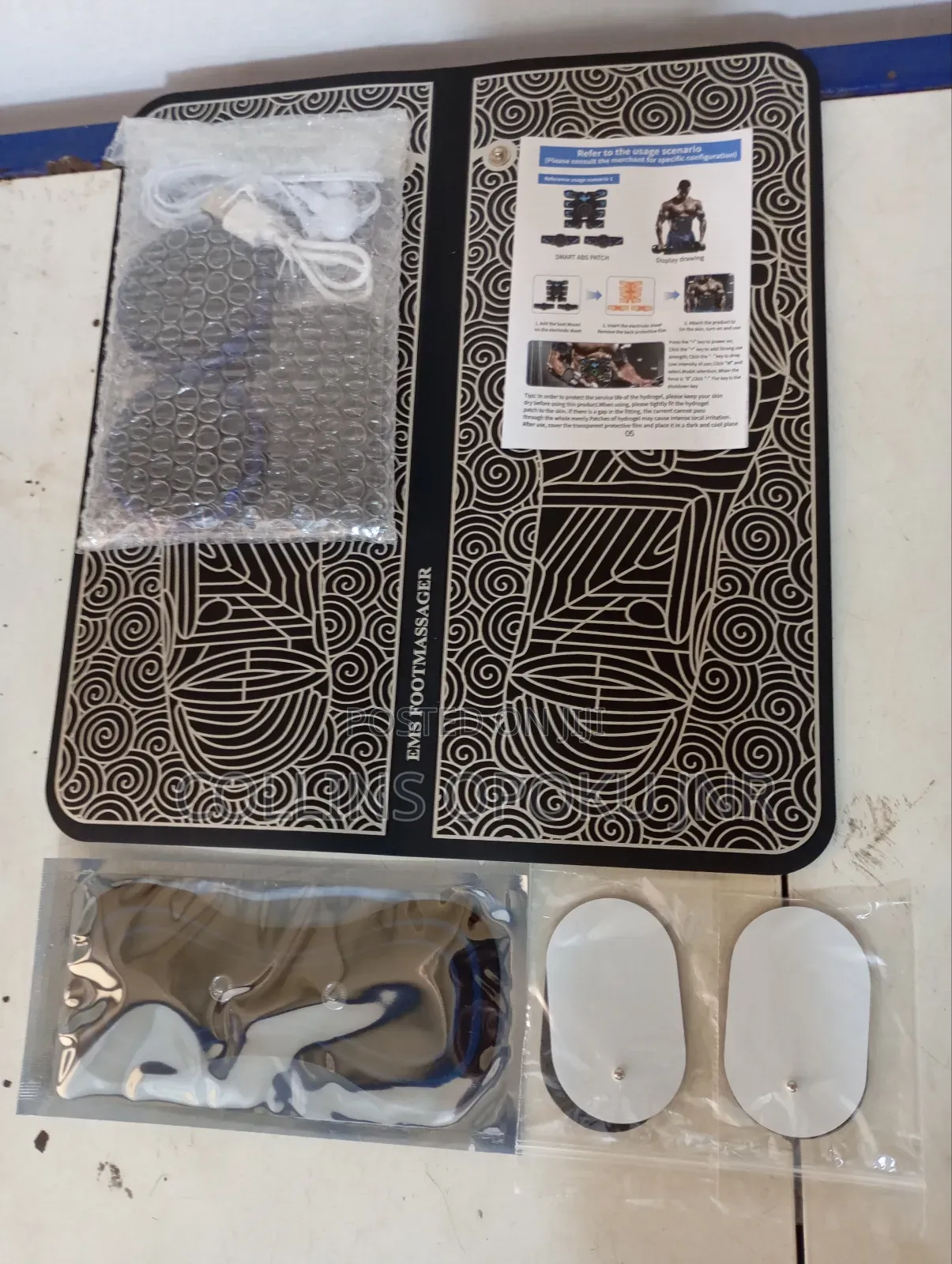 EMS Foot Massager With Body Patches Neck Massager Combo