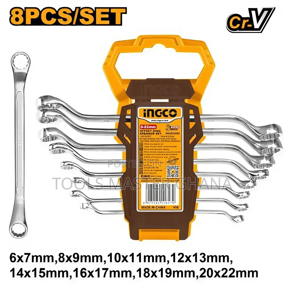 8pcs Offset Ring Spanner Set - Hkspa3088