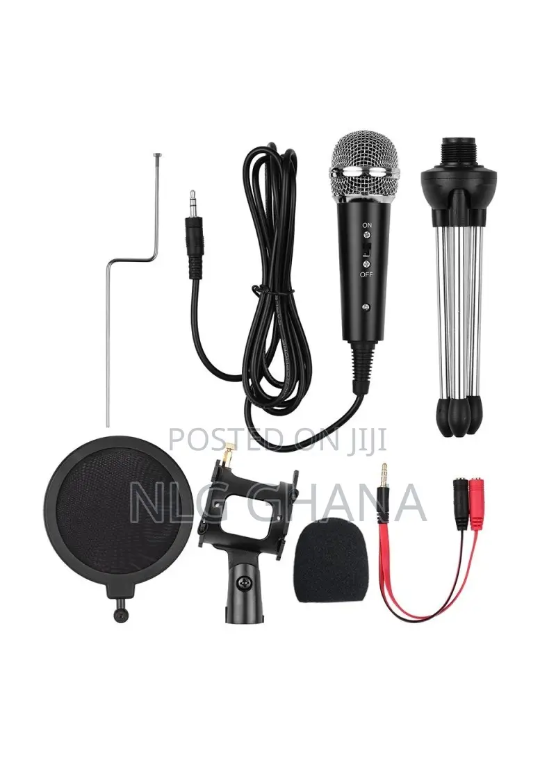 6.8-12.5cm Video Microphone Kit With Mic Tripod Shoc Tvx6507