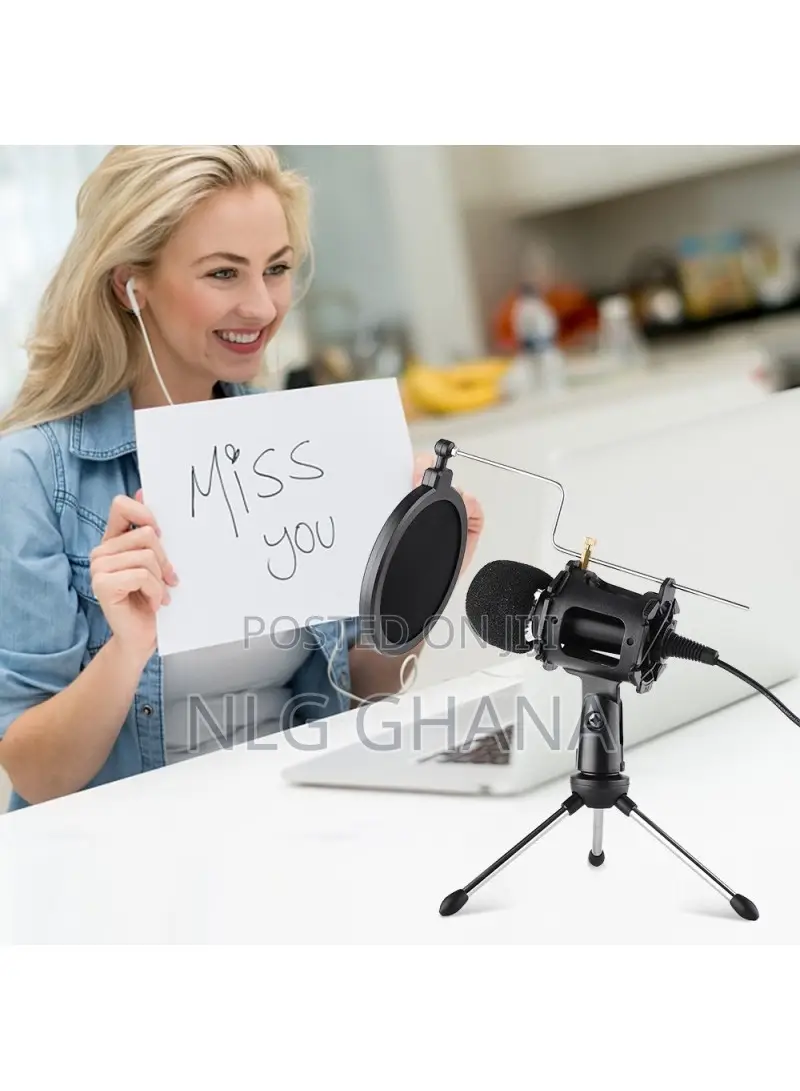 6.8-12.5cm Video Microphone Kit With Mic Tripod Shoc Tvx6507