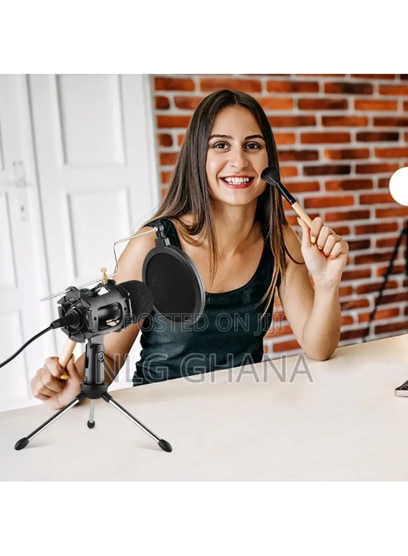 6.8-12.5cm Video Microphone Kit With Mic Tripod Shoc Tvx6507