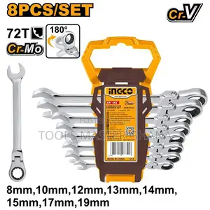 8 Pcs Flexible Ratchet Spanner Set - Hkspar1083