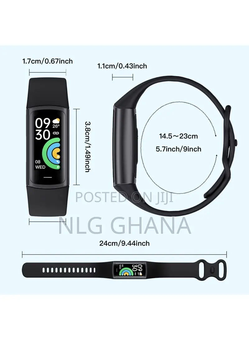 0.96-inch Smart Watch With Heart Rate Temperature Tvx19383