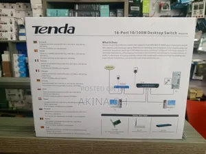 Tenda 16 Port 10/100m Desktop Switch S16