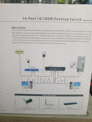 Tenda 16 Port 10/100m Desktop Switch S16