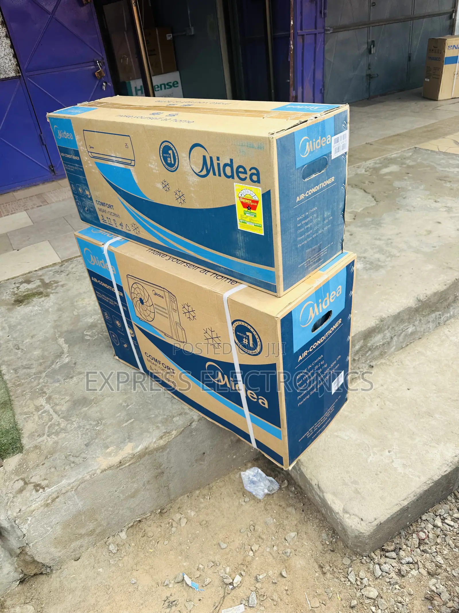 Temperature Twin Split R410 Gas Midea 2.0hp