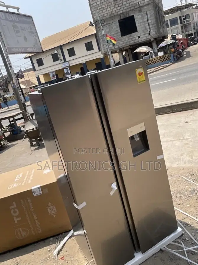 Fast Chilling Sidebyside TCL Doubledoor Gray Fridge