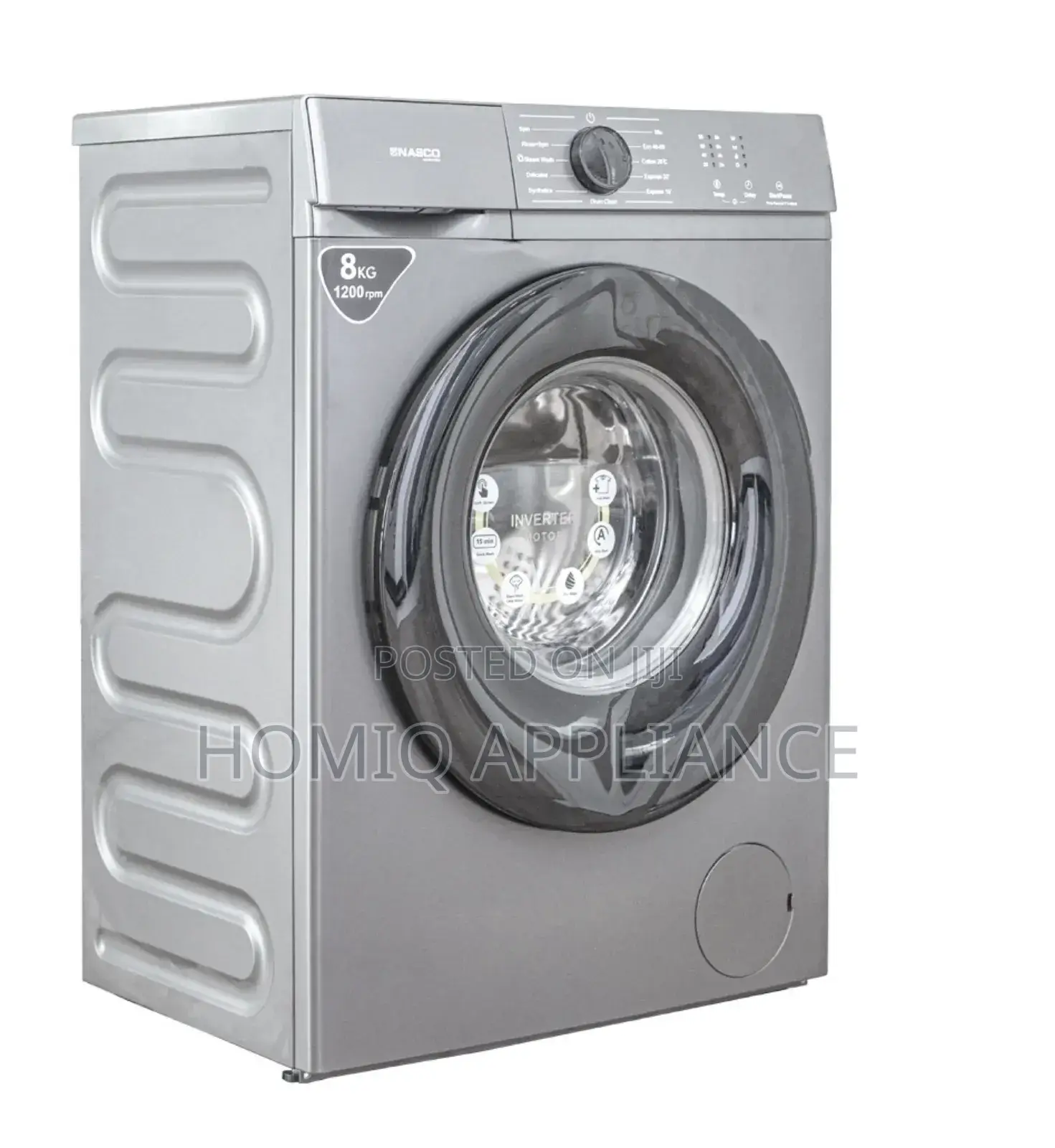 Nasco-(8kg)Front-Load Washing Machine Nasflj8kg-S