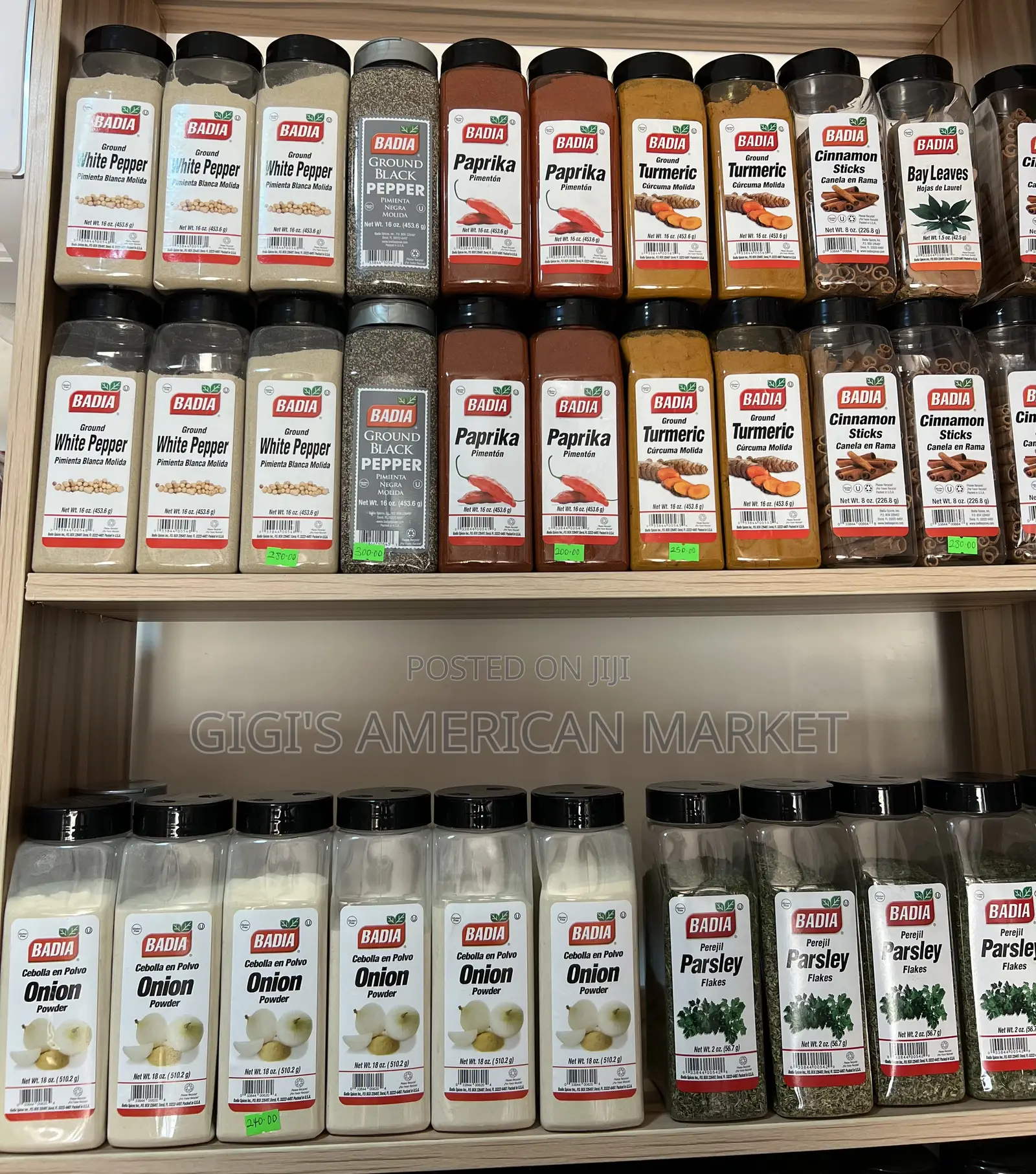 All Badia Spices. Big Size.