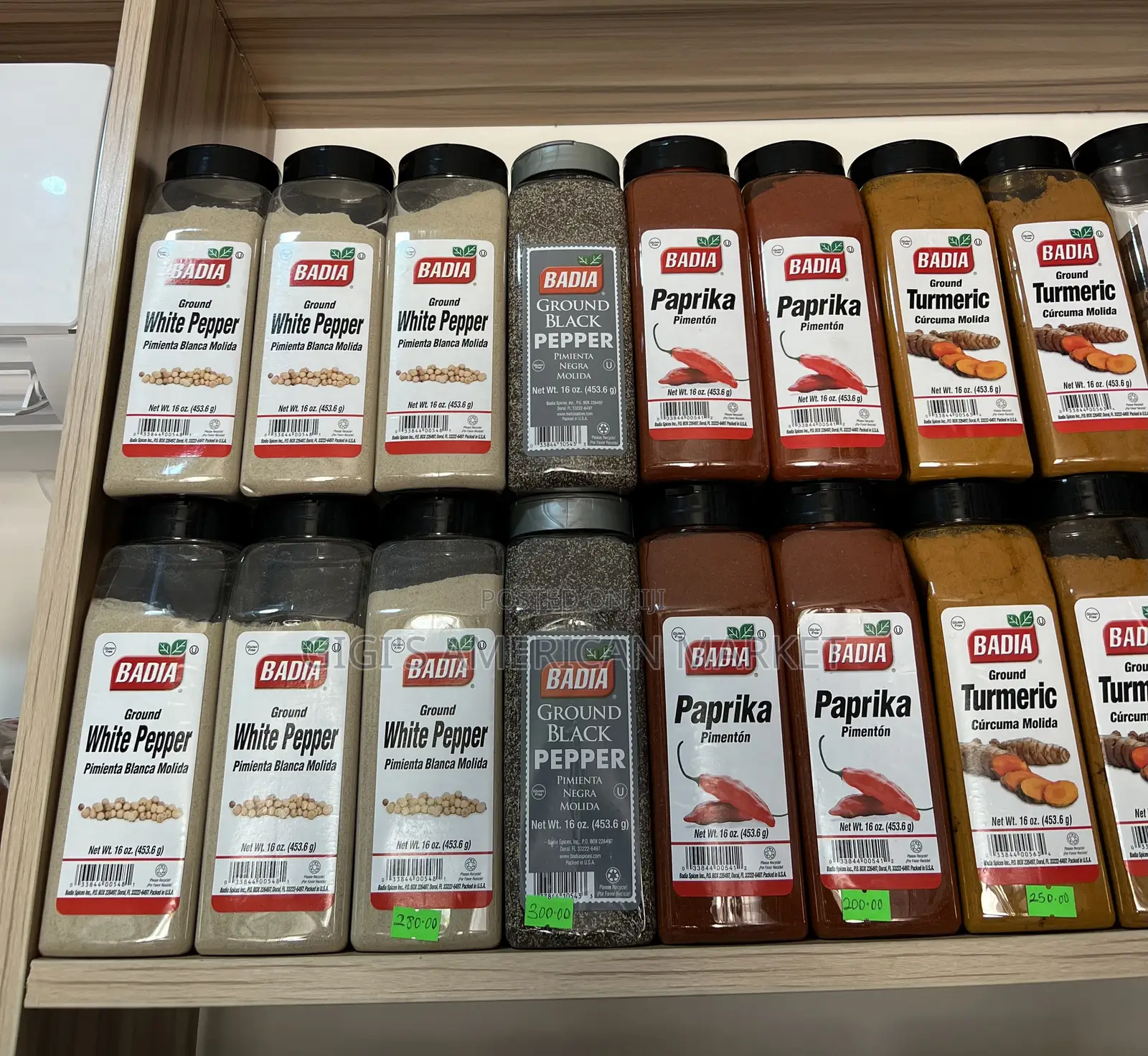All Badia Spices. Big Size.