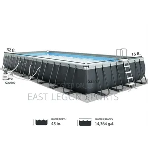 32ft Swimming Pool X 18ft Intex Ultra in Ghana Pump Cover