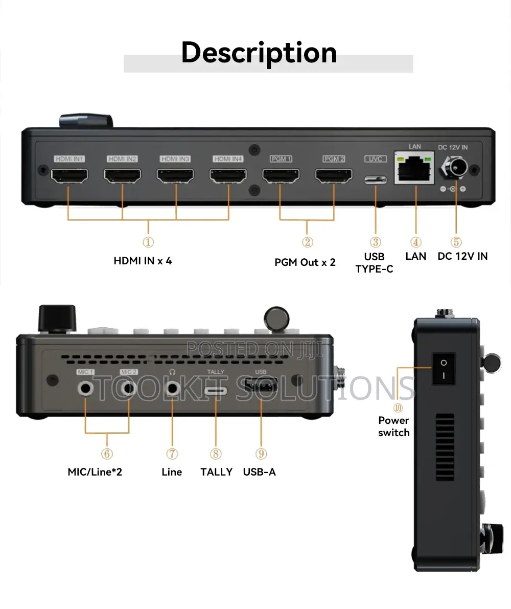 Live Video Control Switcher