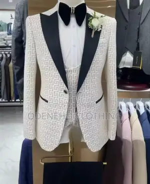 Designer Suit in White for Men
