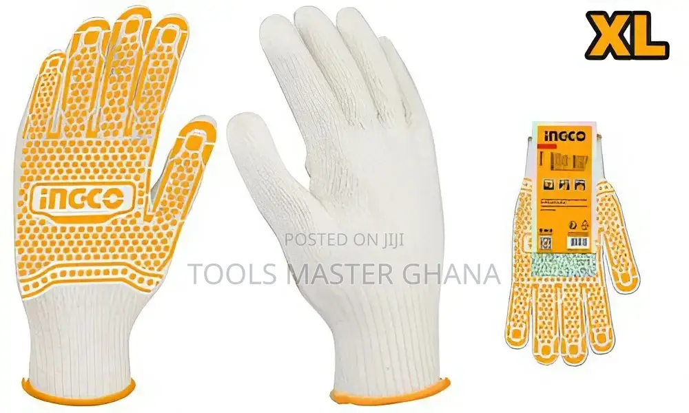 Knitted & Pvc Dots Gloves - Hgvk05