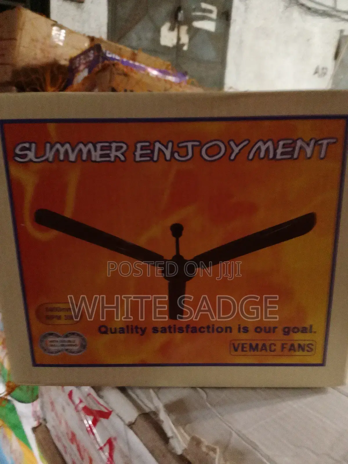 Summer Enjoyment Vemac Ceiling Fan Long Blade