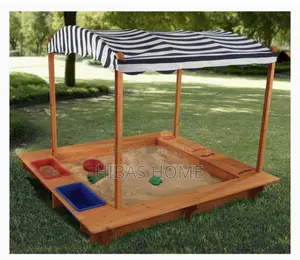 Kidkraft Wooden Sand Box Canvas Canopy H:126, L:121, W:118