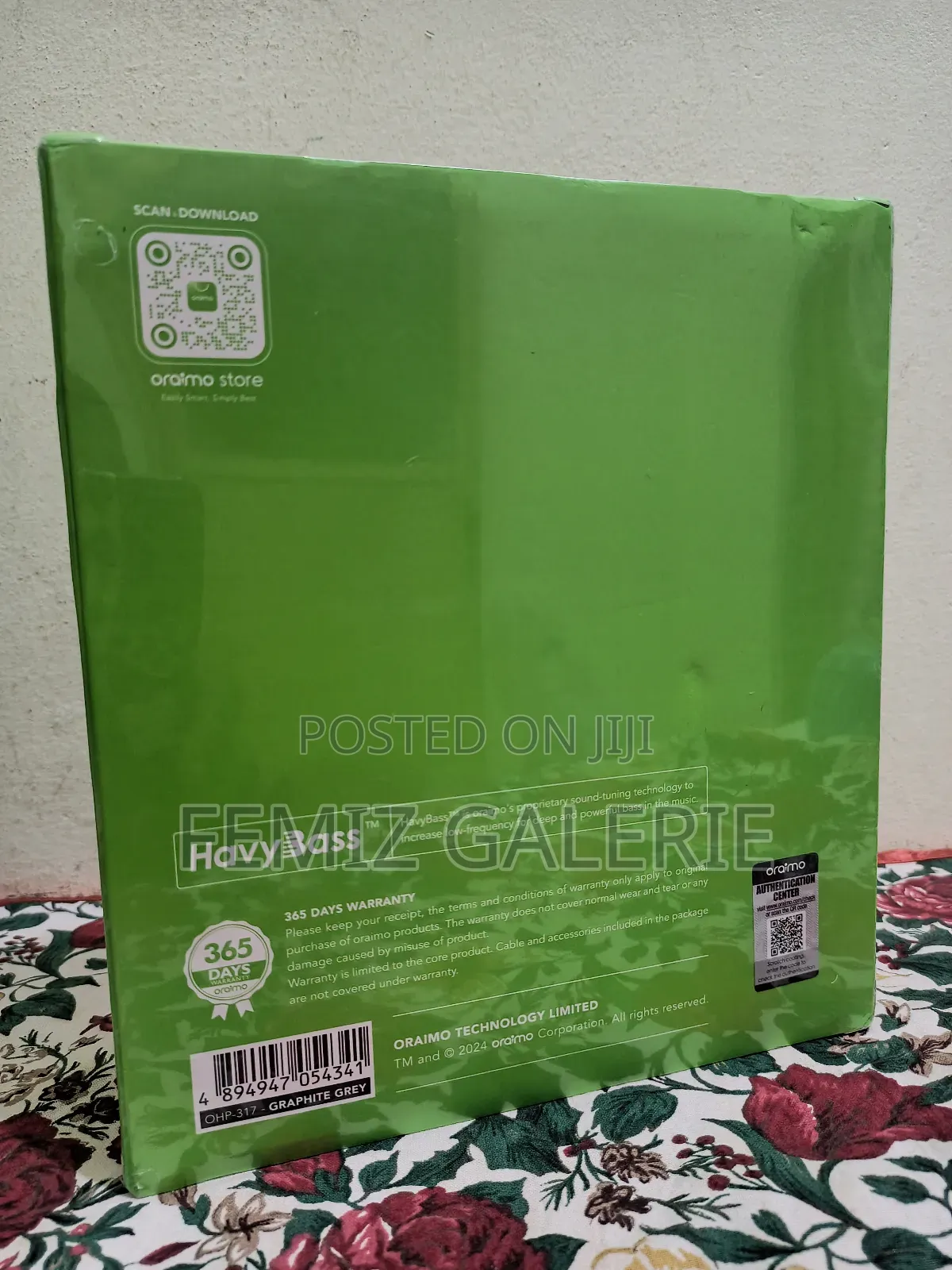 Oraimo Boompop Lite Enc Over-Ear Wireless Headphones