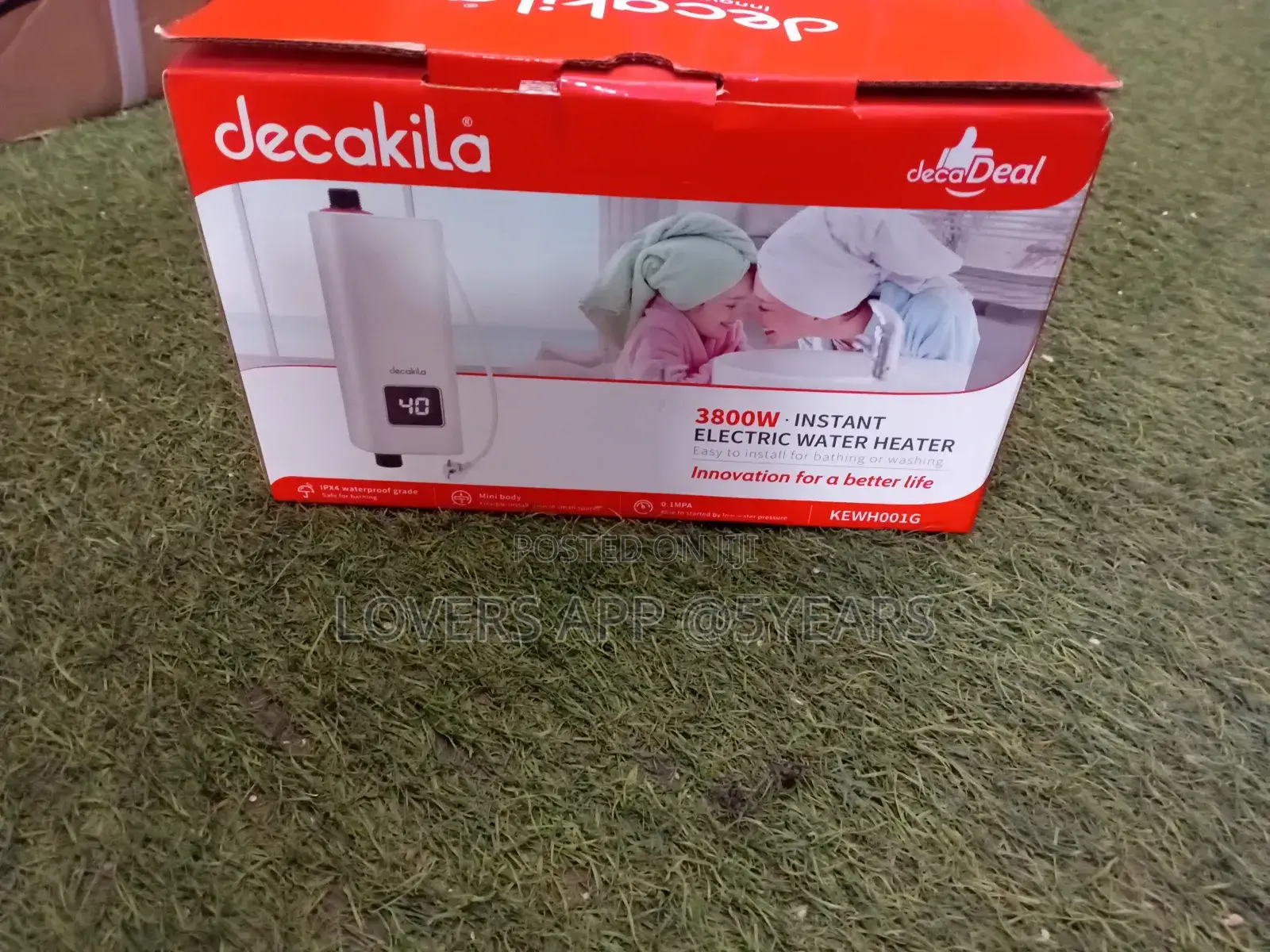Portable Decakila Instant Water Heater 3800W