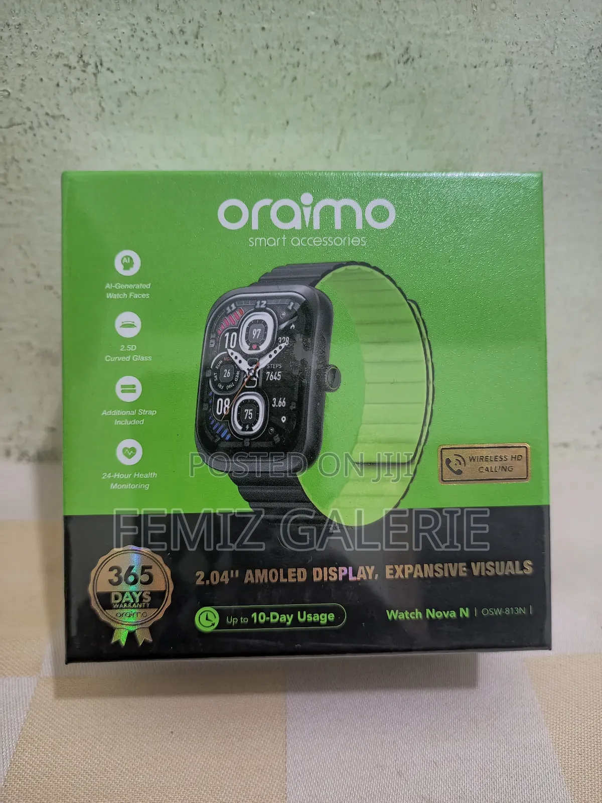 Oraimo Watch Nova N 2.5d Curved Glass Smart Watch