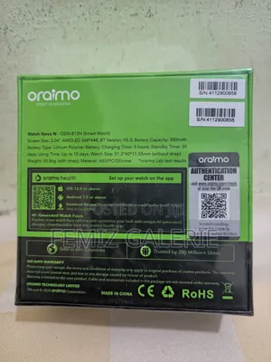 Oraimo Watch Nova N 2.5d Curved Glass Smart Watch