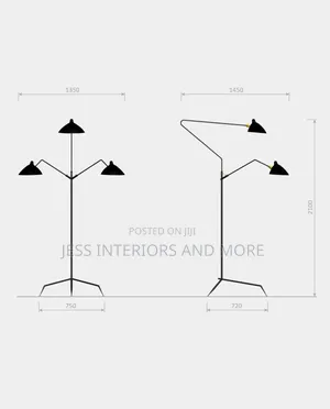 Three-Arm Floor Lamp (210cm)