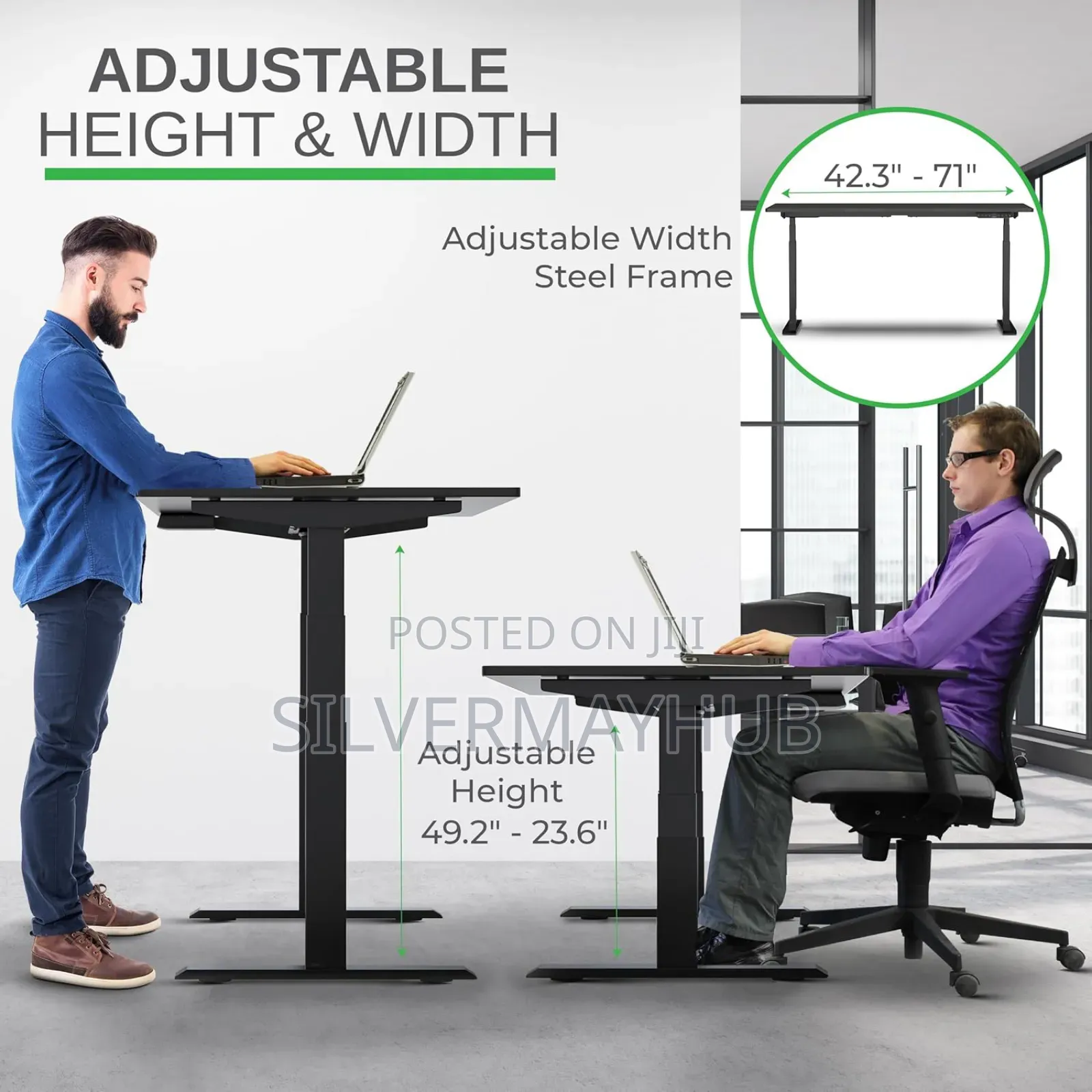 Electric Height Adjustable Gaming /Office Desk