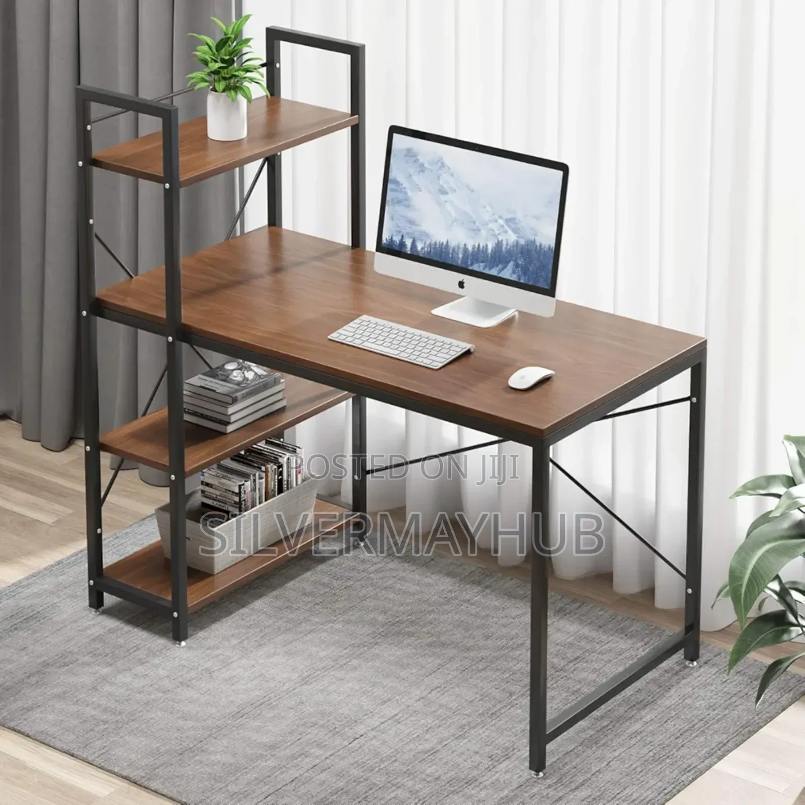 Computer Desk With Book Shelves