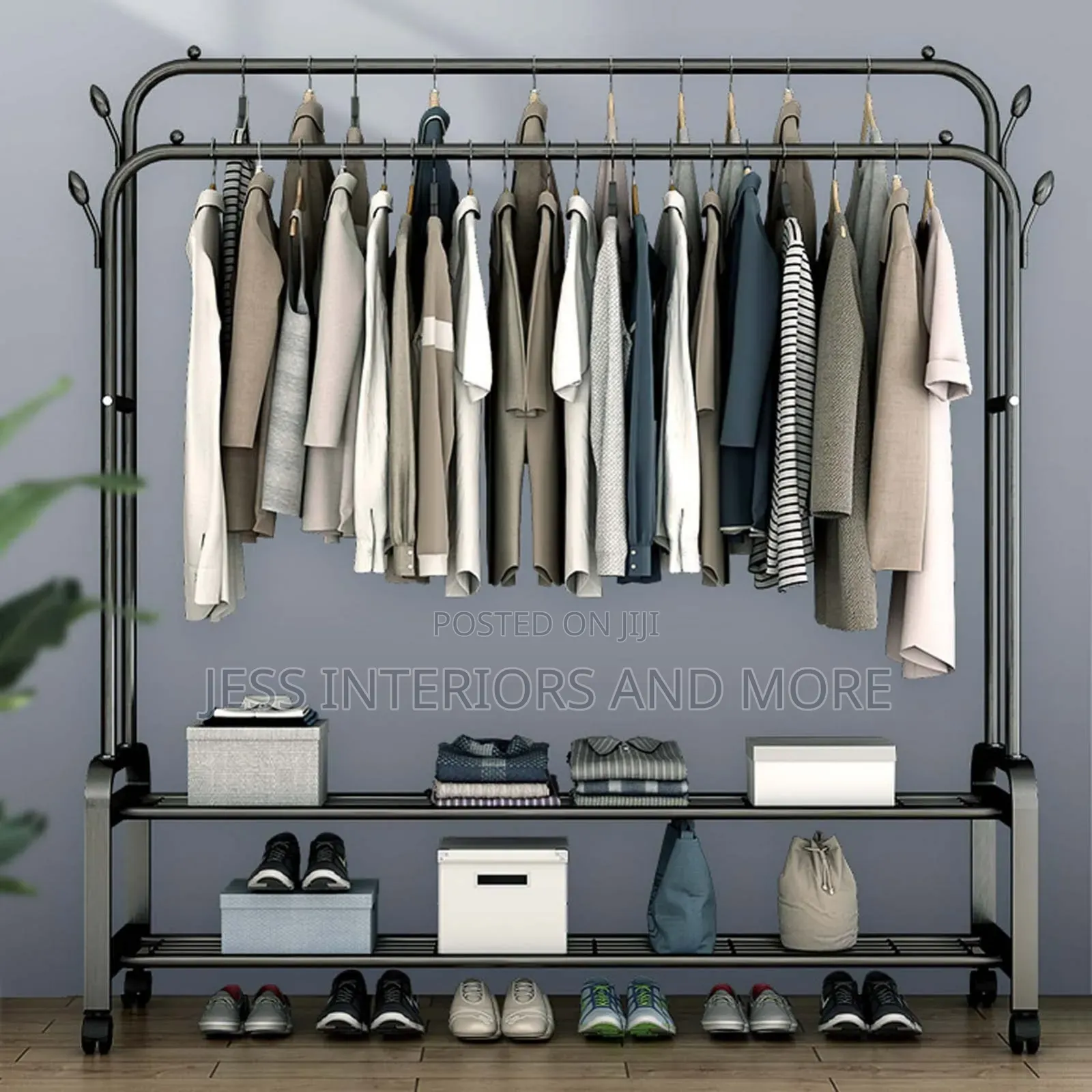 Clothes Rack With Shelves