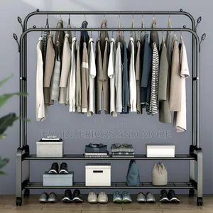 Clothes Rack With Shelves