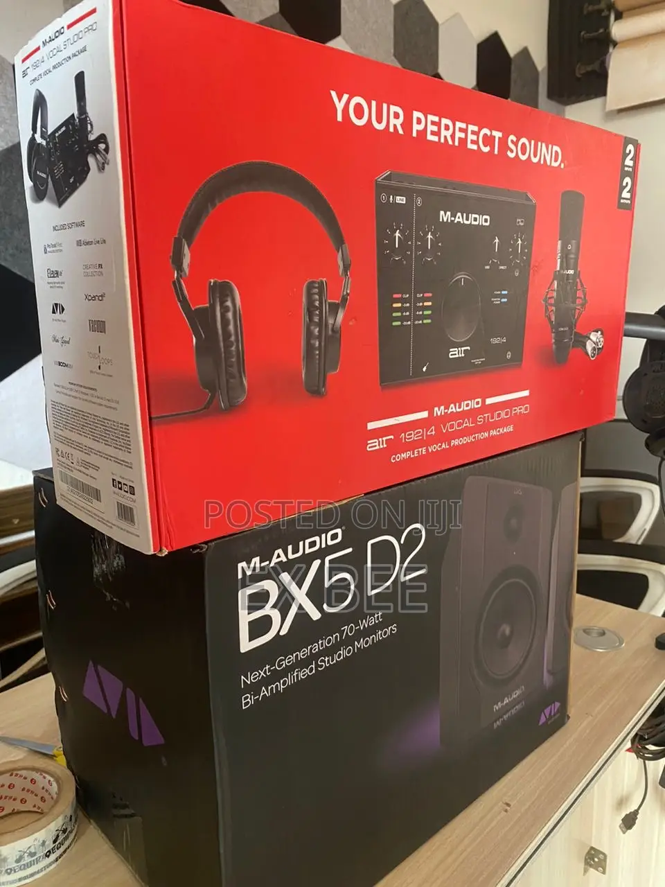 M-Audio Air192 Recording Bundle With Bx5 D2 5inch Monitors