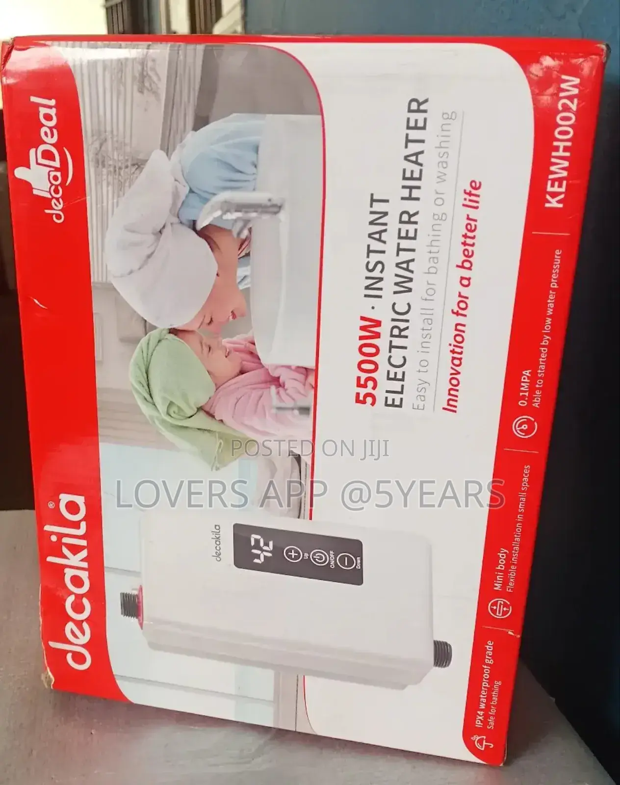 Protective 5500W Water Heater Decakila Instant Water Heater