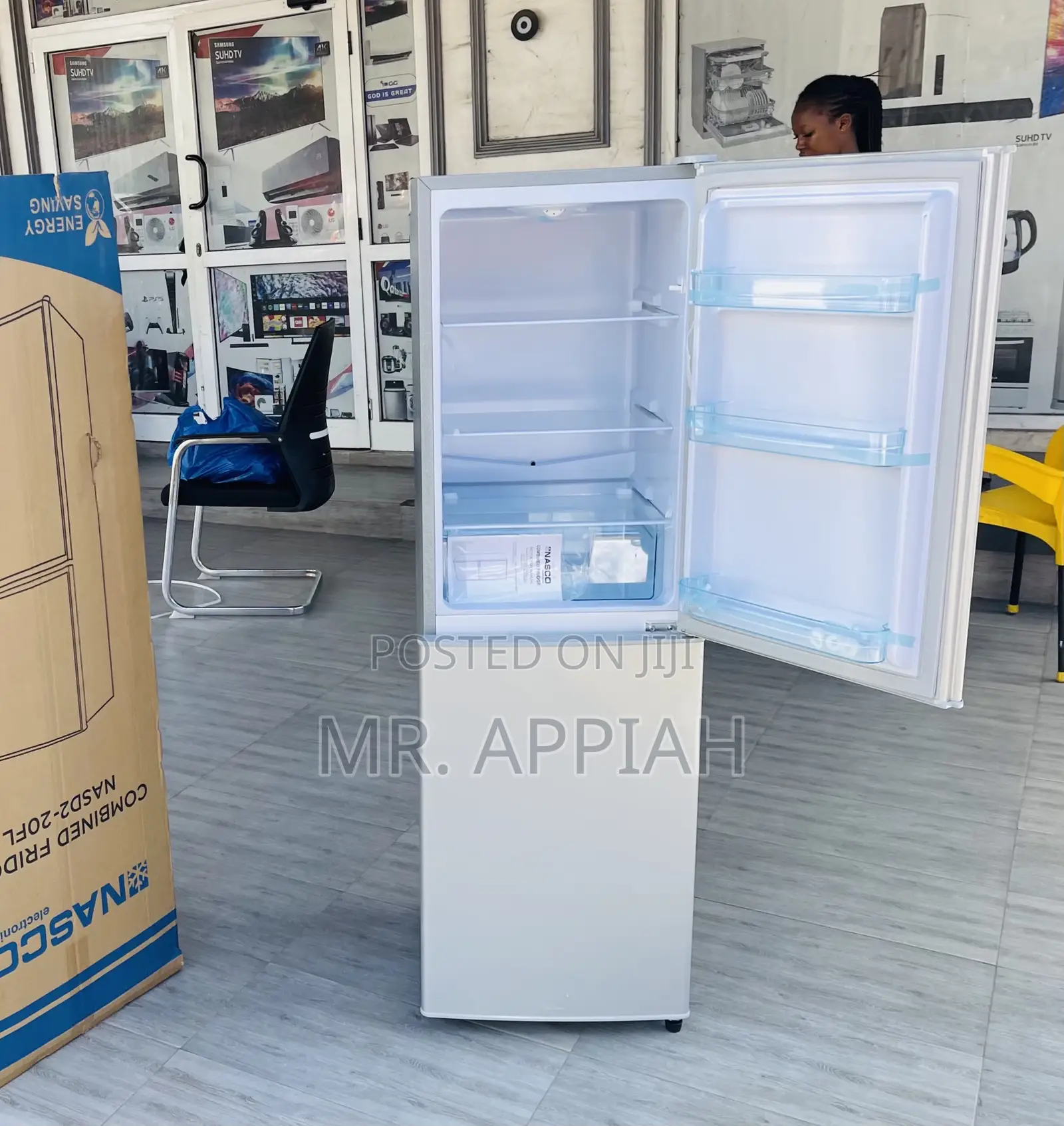 Unique Nasco Nasd2-20fl 2 Door Down Freezer Fridge.