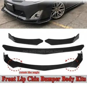 Universal Carbon/Glossy Black Bumper Lips All Cars