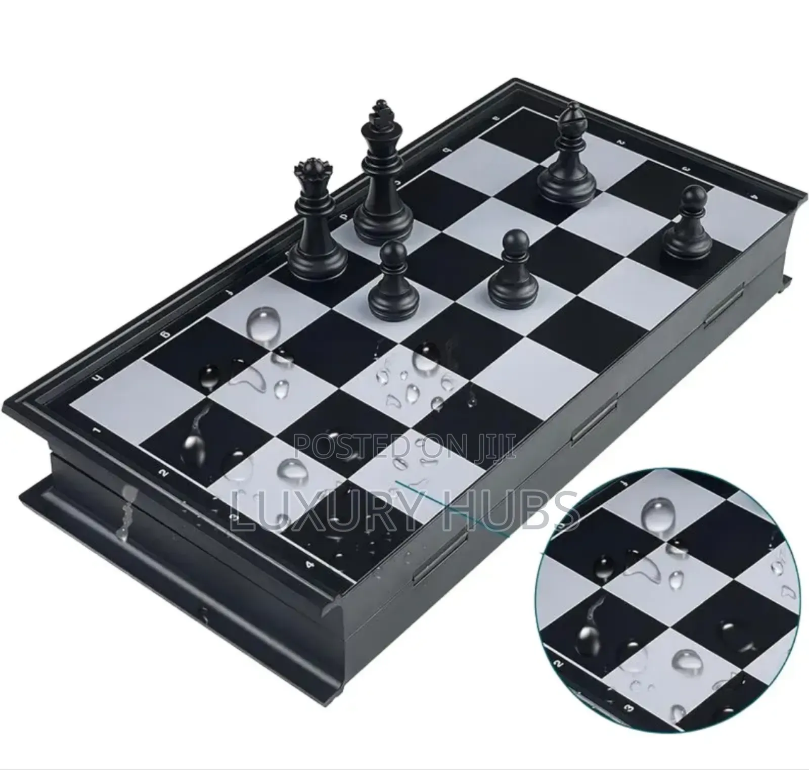 3 in 1 Chess Game (Foldable, Magnetic Board)