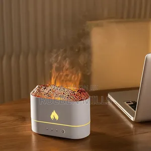 Colorful White Label Flame Design Mist Diffuser Humidifier