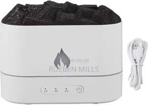 Elegant White Label Fire Flame Fine Mist Diffuser Humidifier