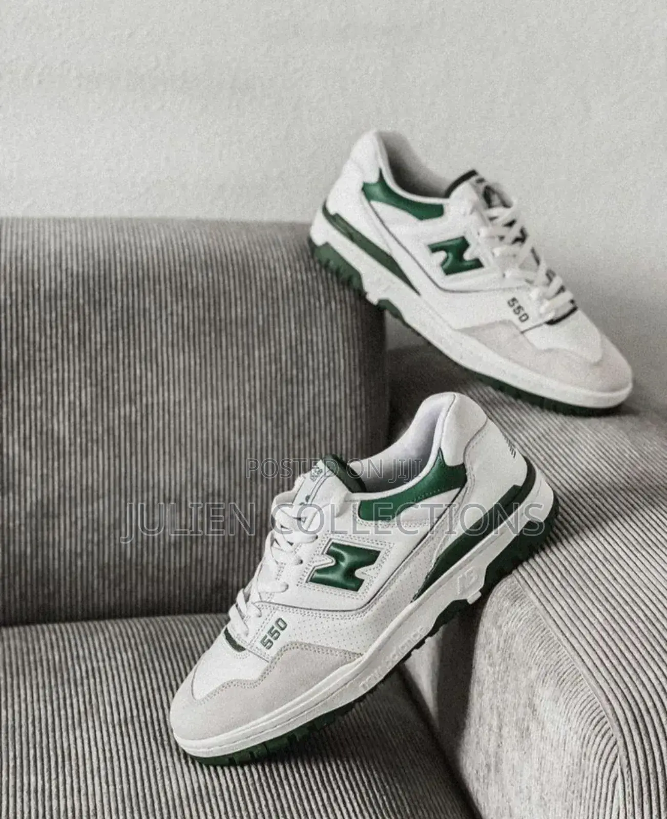 New Balance 550 White and Green