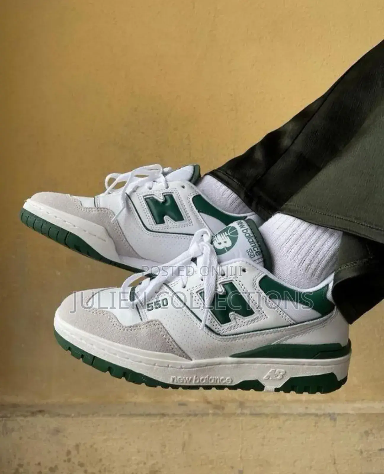 New Balance 550 White and Green