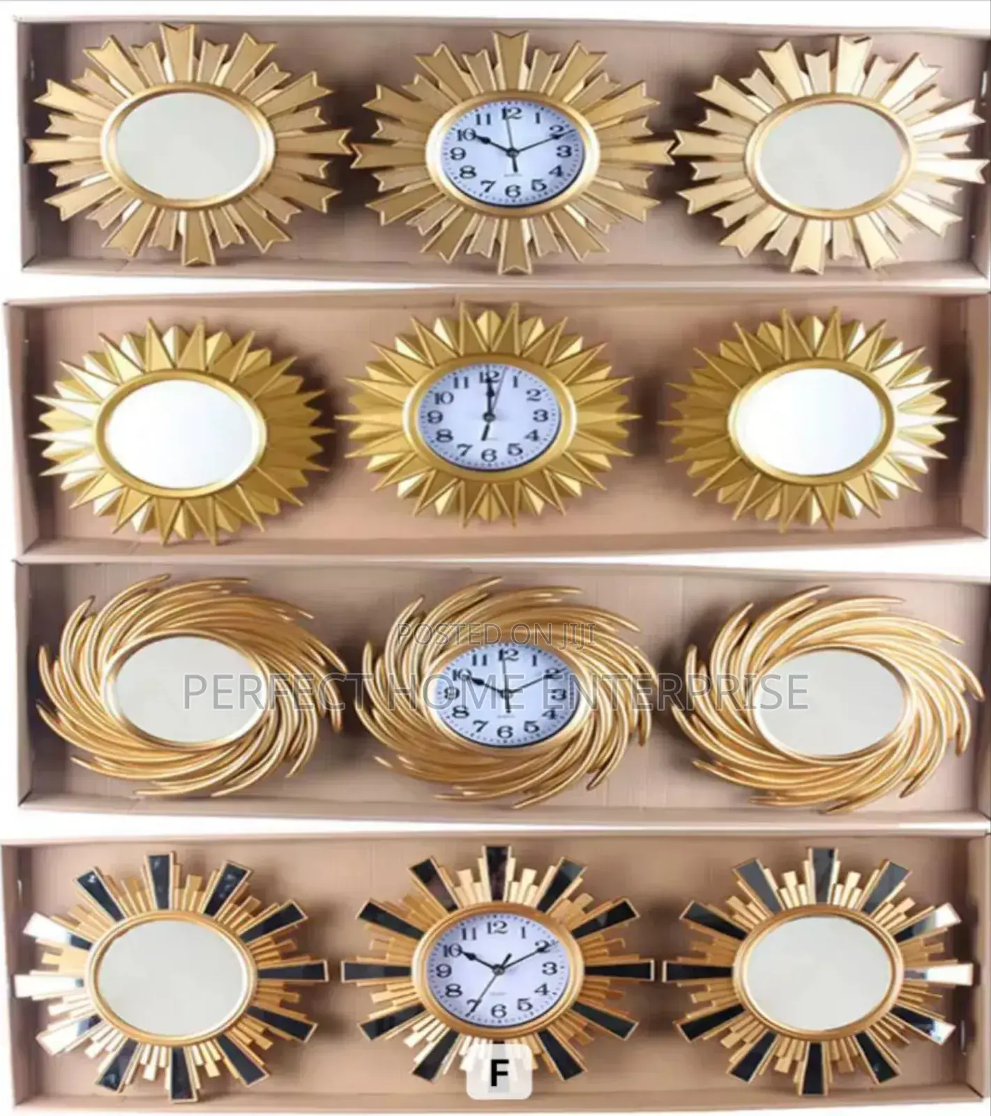 3 in 1 Wall Clocks and Mirror