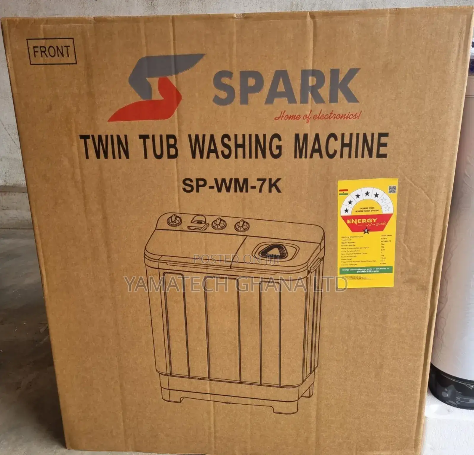 Spark 7kg Semi Automatic Washing Machine