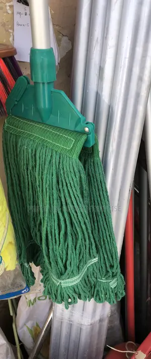Photo - Industrial Mop With Long Handle, Green