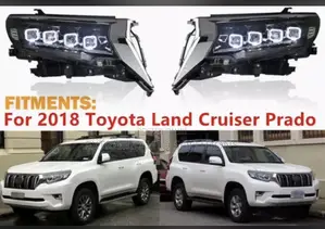 Toyota Prado Headlight Assembly FULL LED Beam Projector LED