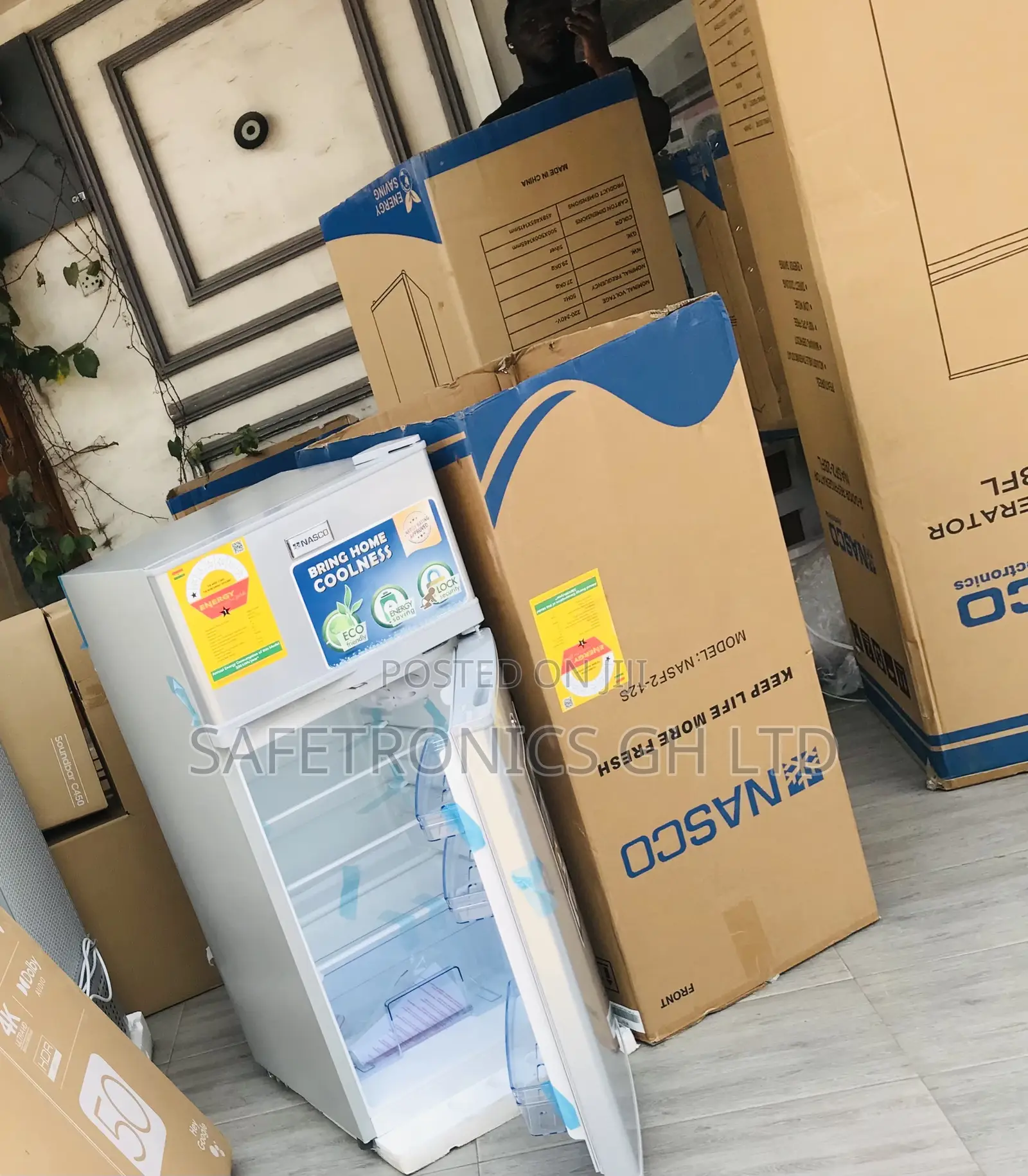 Nasco Chill and Fill 95L Doubledoor Top Freezer Nasf2-12fl