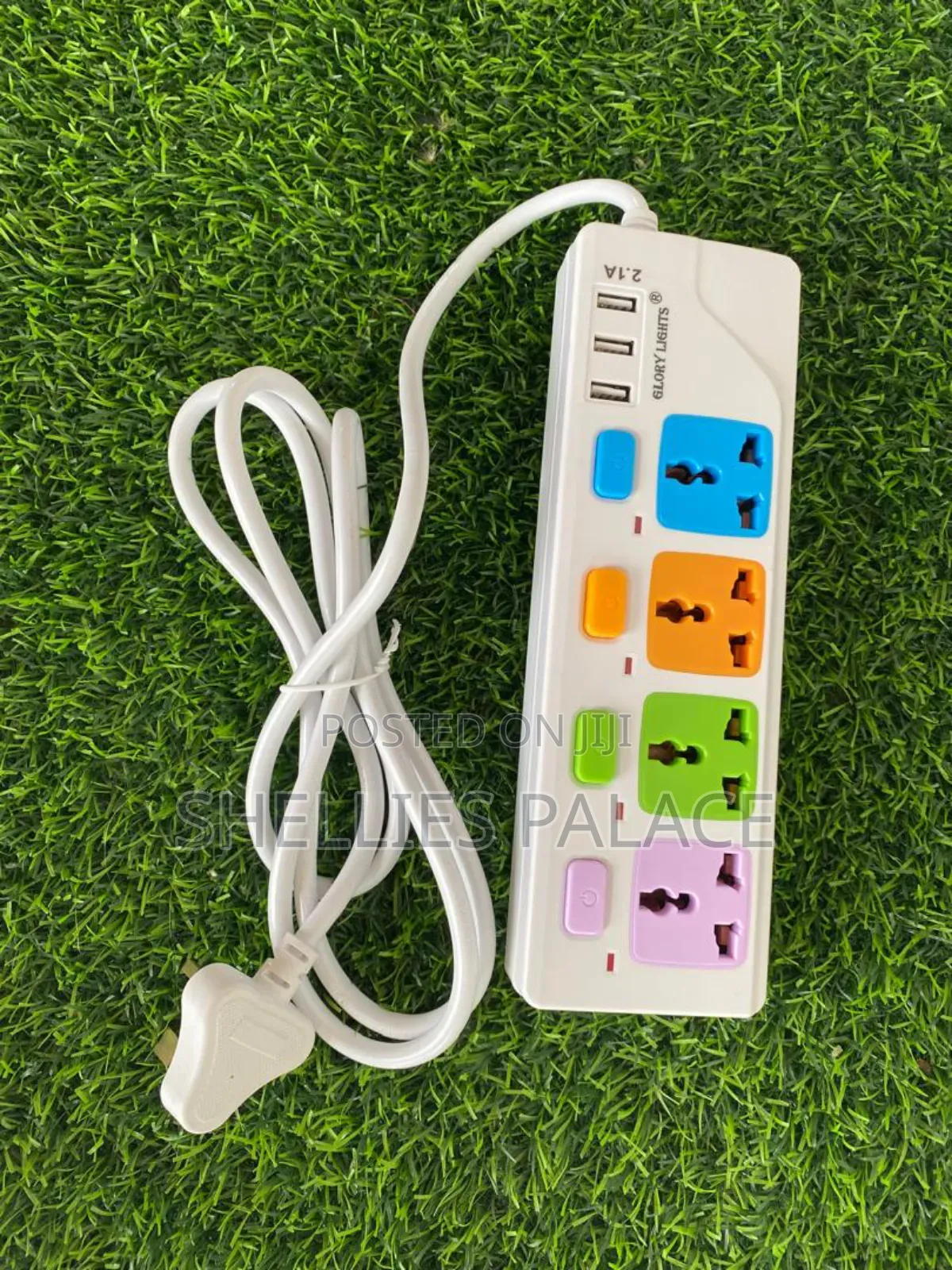 4uk Plug With 3usb Universal 3m Power Way Extension Cord