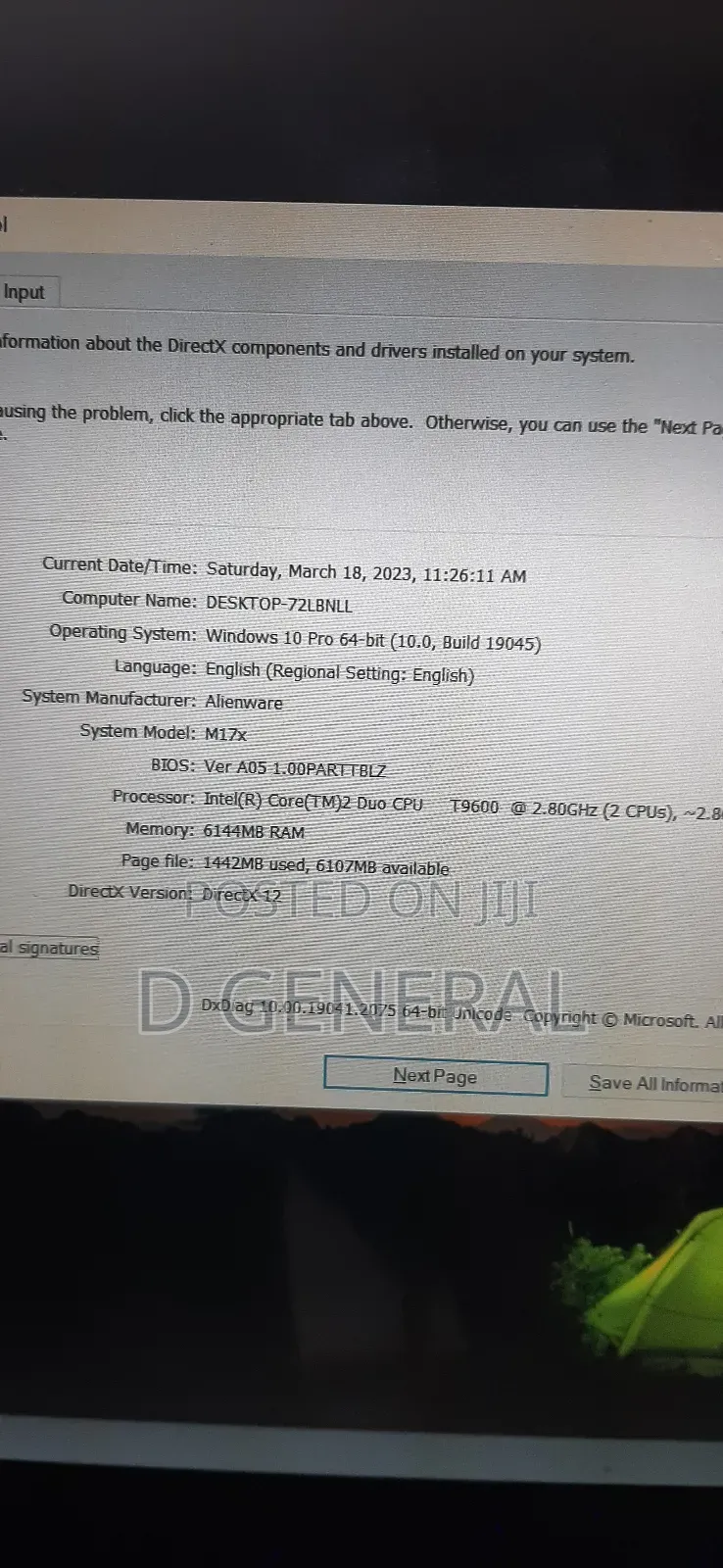 Laptop Alienware M17x R2 8GB Nvidia HDD 500GB