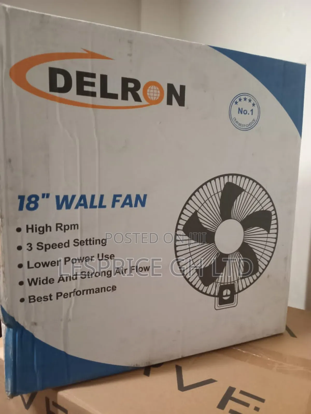 Delron 18" Wall Fan- Perfect for Any Room